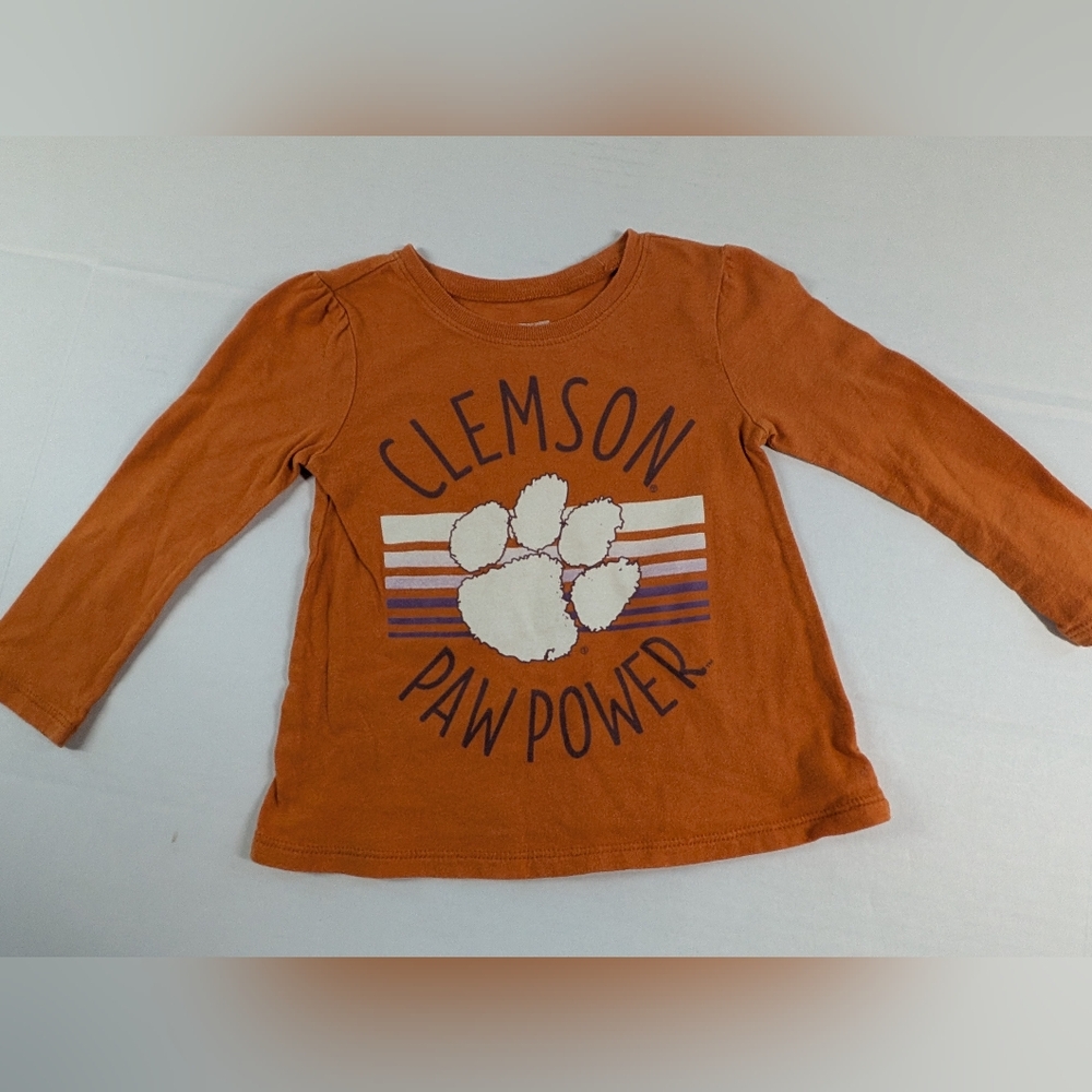 Clemson Paw Power Toddler Girl's Shirt